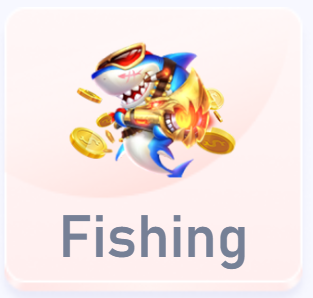 91 Club Fishing category button with text, guiding users to the exciting fishing games section of the platform for a fun-filled experience.