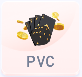 91 Club PVC category button with text, leading users to the PVC games section for a fun and competitive gaming experience.