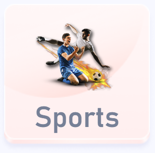 91 Club Sports category button with text, guiding users to the exciting sports games section for a dynamic and immersive gaming experience.